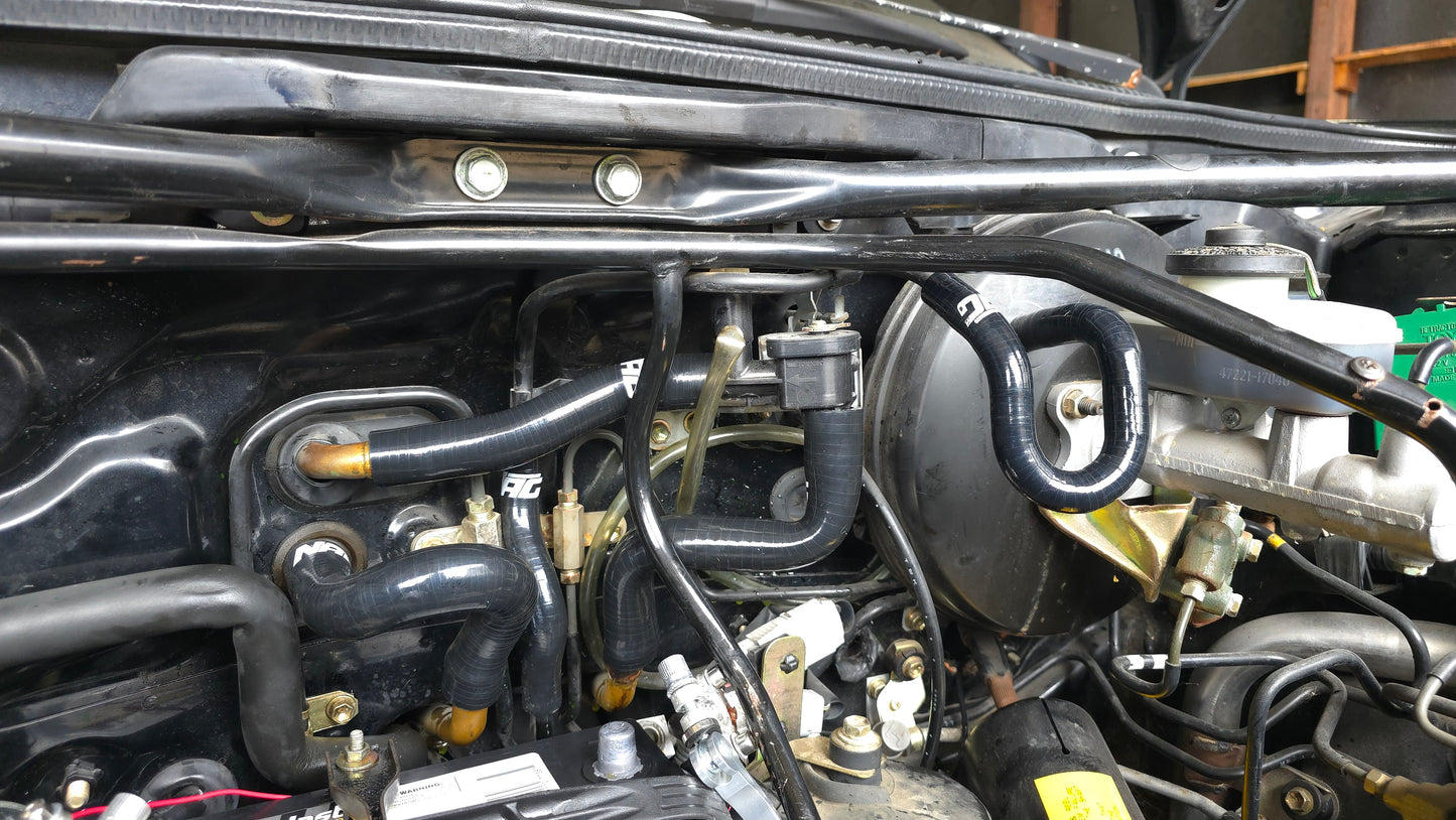 Nasty Addiction Garage Toyota MR2 SW20 Frunk Heater & Brake Booster Hose Kit